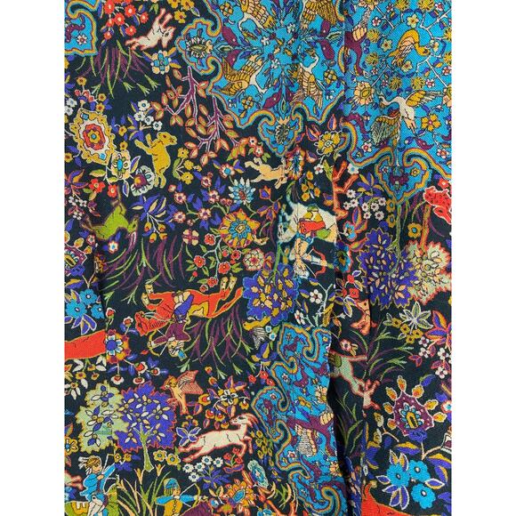 Vintage Howard Wolf Women's S Colorful Button Up Mock Neck Top - Picture 2 of 7